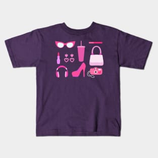 Pink Accessories Kids T-Shirt